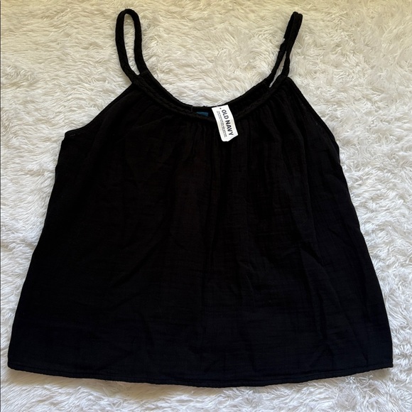 Old Navy Tops - NWT Old Navy Black Braided Tank Size M